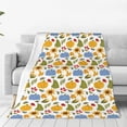 thumbnail image 1 of Vsdgher Autumn Pumpkins Blooms Ultra-Soft Micro flannel Blanket Throw Blankets for Couch Sofa, Bed (4 sizes)-40"x30", 1 of 7