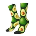 thumbnail image 1 of Vsdgher Avocado Crew Socks for Men & Women, Breathable Casual Athletic Ankle Socks, 1 of 6