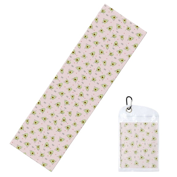 Vsdgher Avocado Doing Sport Yoga Cooling Towel (40"x12"), Soft Breathable Chilly Towel, Ice Towel, Microfiber Towel for Sport, Workout & More Activities