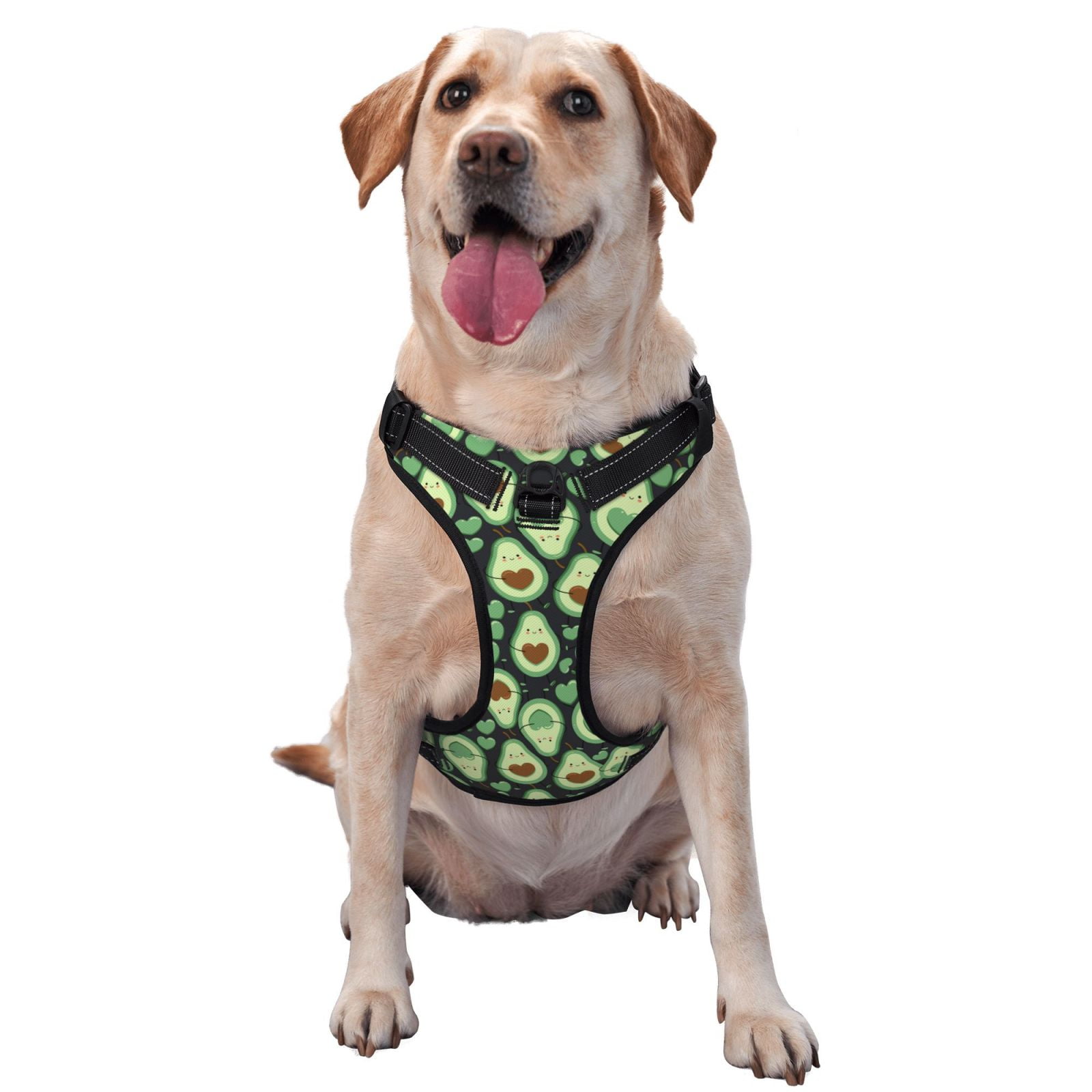 Vsdgher Avocado Heart Dog Harness, No-Pull Pet Harness, Dog Vest, Pet Vest for Small to Large Dogs-Medium