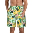 thumbnail image 1 of Vsdgher Avocado Men's Beach Shorts, Surfing shorts, Swim trunks, Quick Dry Swim Trunks for Surfing Beach Fun -X-Large, 1 of 6