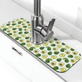 thumbnail image 1 of Vsdgher Avocado1 Kitchen Sink Splash Guard Faucet Mat -1 PC Super Absorbent Fast Drying Mat Sink Gadgets-Splash, Bathroom,Sink Mat,(15" X 5.5" ), 1 of 7