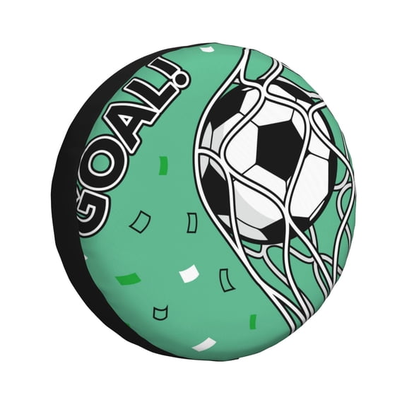 Vsdgher BALL INSIDE THE NET GOAL for Spare Tire Cover, Tire Wheel Protector Wheel Cover Fit for Truck,Trailer,RV,SUV,Camper and Most Vehicle-14 inch