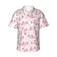 thumbnail image 1 of Vsdgher Baby Salamander Print Men's Hawaiian Shirts Button Down Tropical Holiday Beach Shirts Vacation Clothes,3X-Large, 1 of 7