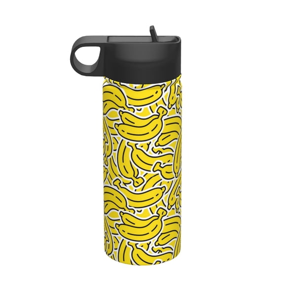 Vsdgher Banana A for Insulated Stainless Steel Water Bottle,18oz Sports Water Bottle Stainless Steel Reusable Tumbler for Sports, Travel, and School