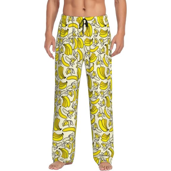 Vsdgher Banana Mens Pajama Pants Sleep & Lounge Pants, PJ Pants-XX-Large