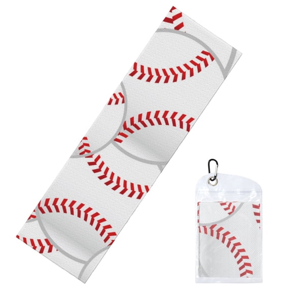Vsdgher Baseballs Cooling Towel (40"x12"), Soft Breathable Chilly Towel, Ice Towel, Microfiber Towel for Sport, Workout & More Activities