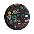 thumbnail image 1 of Vsdgher Basketball for Spare Tire Cover, Tire Wheel Protector Wheel Cover Fit for Truck,Trailer,RV,SUV,Camper and Most Vehicle-17 inch, 1 of 6