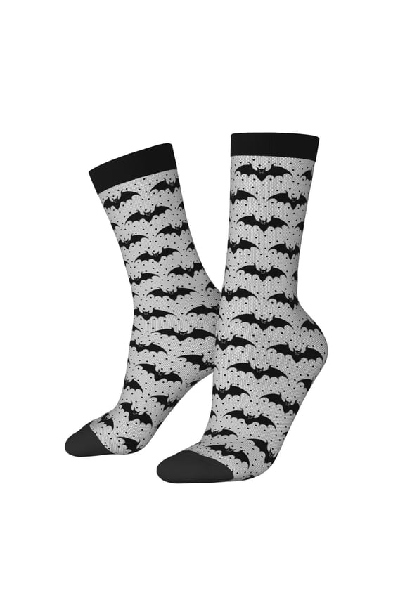 Bat Crew Socks for Men & Women, Breathable Casual Athletic Ankle Socks