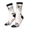 thumbnail image 1 of Vsdgher Beautiful Butterfly Crew Socks for Men & Women, Breathable Casual Athletic Ankle Socks, 1 of 6