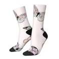 thumbnail image 1 of Vsdgher Beautiful Butterfly Crew Socks for Men & Women, Breathable Casual Athletic Ankle Socks, 1 of 6
