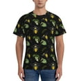 thumbnail image 1 of Vsdgher Bee Floral Print Men's Dry Fit Mesh Athletic Shirts Moisture Wicking Tennis T-Shirt Tops, 1 of 9
