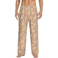 thumbnail image 1 of Vsdgher Bee Gnome Print Mens Pajama Pants Sleep & Lounge Pants, PJ Bottoms With elastic waistb and Pockets, 1 of 5