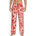 thumbnail image 1 of Vsdgher Beef1 Print Mens Pajama Pants Sleep & Lounge Pants, PJ Bottoms With elastic waistb and Pockets, 1 of 5