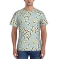 thumbnail image 1 of Vsdgher Bees Print Men's Dry Fit Mesh Athletic Shirts Moisture Wicking Tennis T-Shirt Tops, 1 of 9