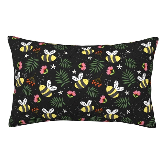 Vsdgher Bees Print Pillow Cases -Iconic Collection Pillowcases -Extra Soft, Not easy to deform,not pilling Export quality