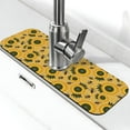 thumbnail image 1 of Vsdgher Bees and Sunflowers Kitchen Sink Splash Guard Faucet Mat -1 PC Super Absorbent Fast Drying Mat Sink Gadgets-Splash, Bathroom,Sink Mat,(15" X 5.5" ), 1 of 7