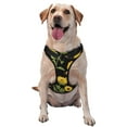 thumbnail image 1 of Vsdgher Bees and Sunflowers Pattern Dog Harness,No Pull Pet Harness with Soft Padded Handle,Adjustable Reflective Vest with 2 Buckles,4 Slide Buckles,S-XL X-Large, 1 of 4