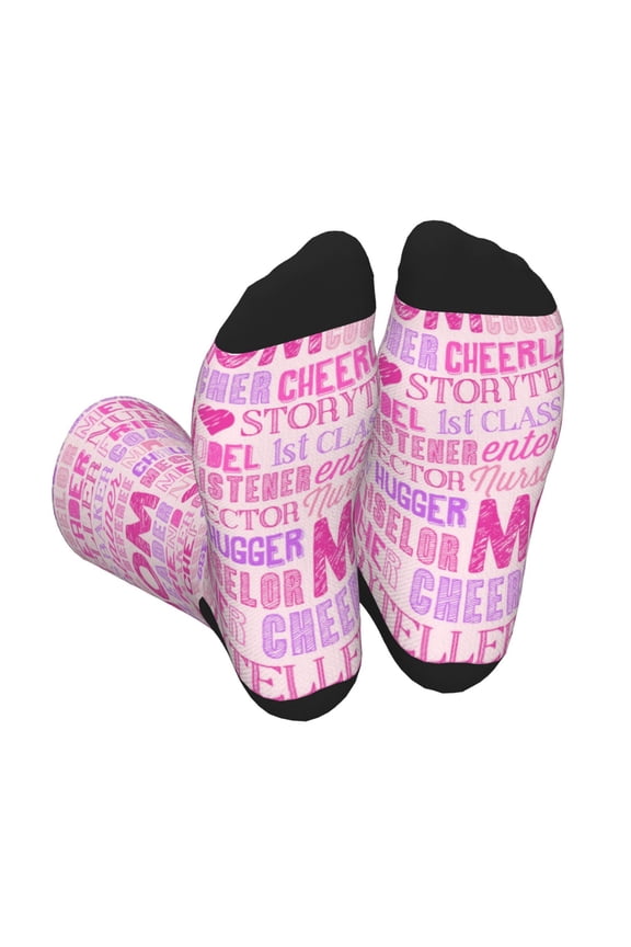 Best Mom ever Unisex Crew Socks Lightweight Breathable Ventilation Ankle Socks, Mid-calf socks for Daily