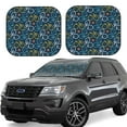 thumbnail image 1 of Vsdgher Bicycle Colorful Print Car Windshield Sun Shade, Reflective Sunshade Window Sunshade Sun Visor Protector Fit for Cars,Trucks,SUVs-Large, 1 of 6