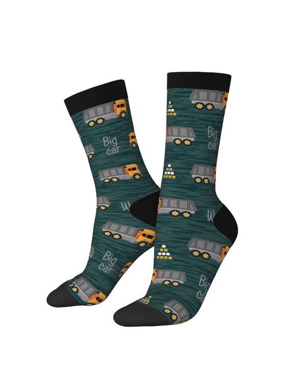 Big Machine Crew Socks for Men & Women, Breathable Casual Athletic Ankle Socks