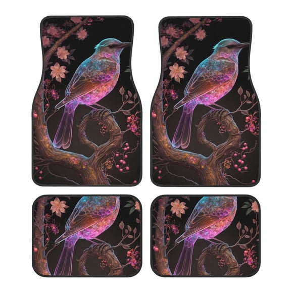 Vsdgher Bird4 Car Foot Mat Set of 4 Pieces Universal Floor Liner Car Accessories Fits Most Cars, Trucks, Vans, sedans, SUV