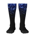 thumbnail image 1 of Vsdgher Black Blue Glitter Sparkles Knee Socks, High Socks Long Stretchy Sock Women Knee High Stocking, Long Socks for Women, 1 of 6