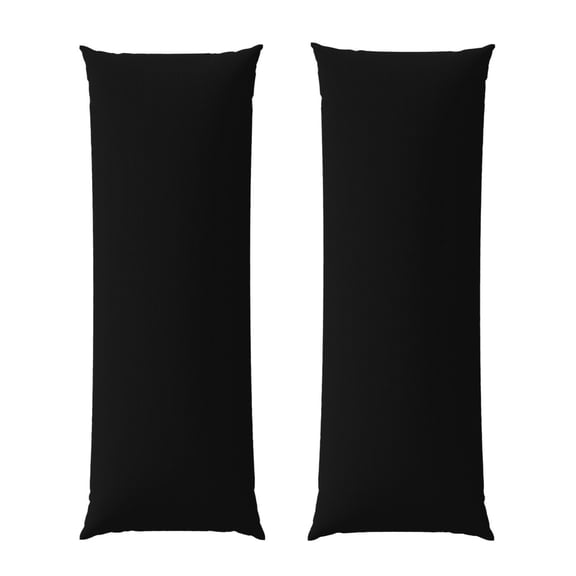 Vsdgher Black Body Pillow Cover, Pillowcases with Hidden Zipper Breathable Long Pillow Case (Pillows are not included,20x54 inch)