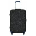 thumbnail image 1 of Vsdgher Black Glitter Print Luggage Cover Washable Suitcase Cover Protector Anti-scratch Suitcase cover Fits 18-32 Inch Luggage, 1 of 8