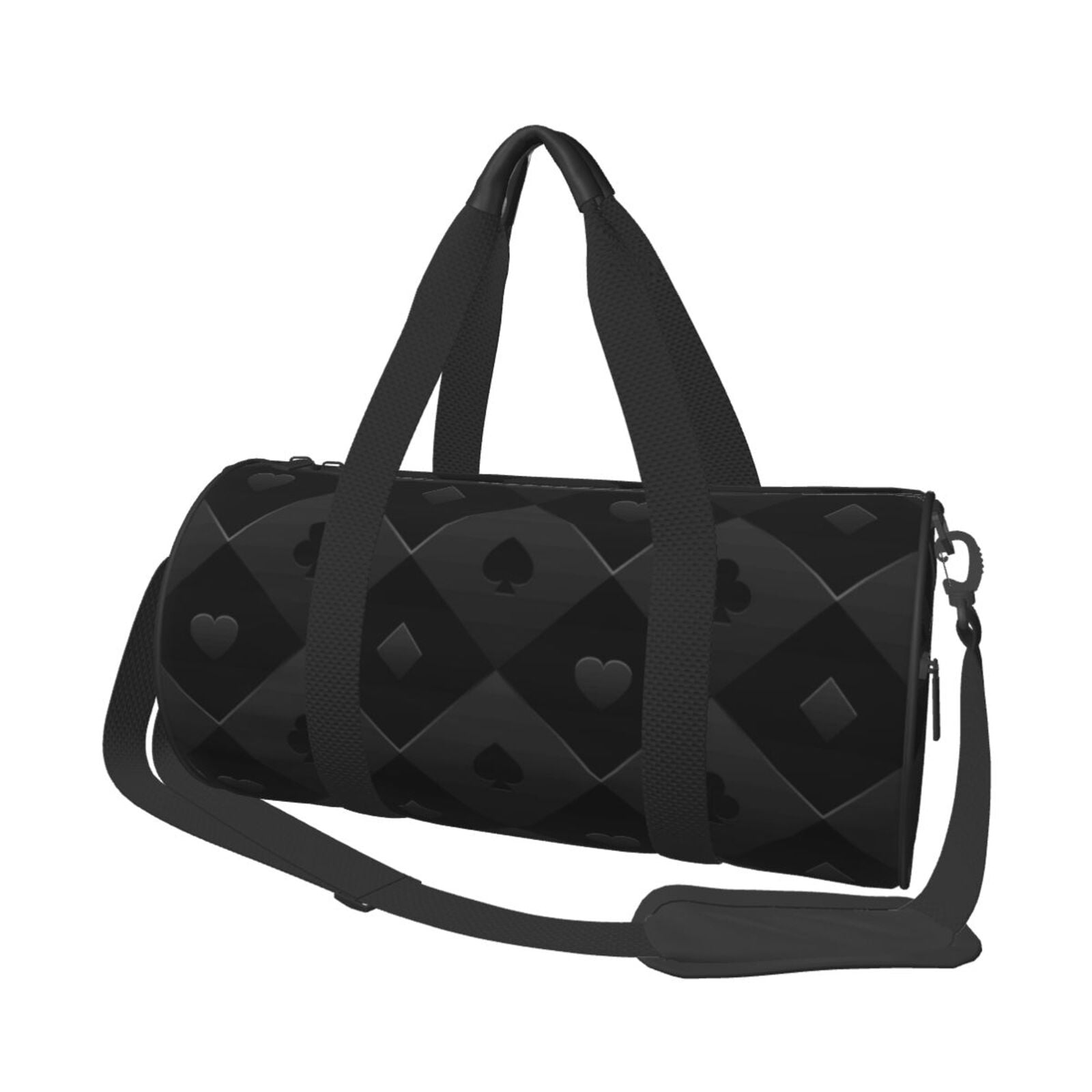 Vsdgher Black Poker 45L Foldable Duffel Bag, Sports Gym Bag,Overnight Bag, Portable Weekender Bag for Airplanes