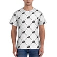 thumbnail image 1 of Vsdgher Black Rabbit Print Men's Dry Fit Mesh Athletic Shirts Moisture Wicking Tennis T-Shirt Tops, 1 of 9
