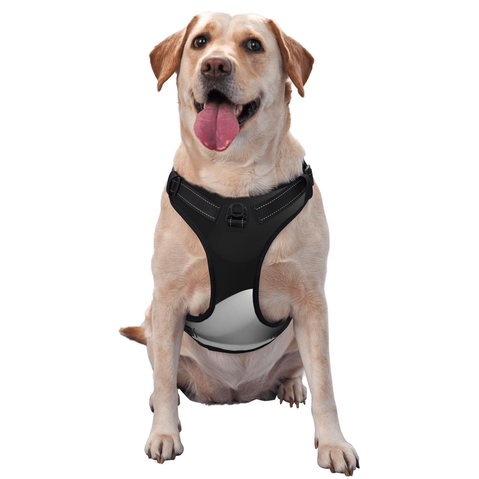 Vsdgher Black White Fluid Sculpture Dog Harness, No-Pull Pet Harness, Dog Vest, Pet Vest for Small to Large Dogs-Small