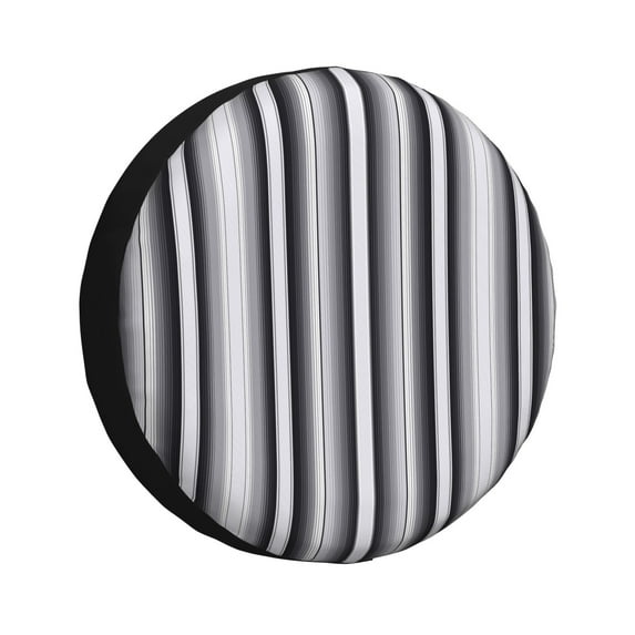 Vsdgher Black White Gray Mexican Blanket Serape Stripes for Spare Tire Cover, Tire Wheel Protector Wheel Cover Fit for Truck,Trailer,RV,SUV,Camper and Most Vehicle-14 inch