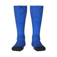thumbnail image 1 of Vsdgher Blue Glitter Print Thigh High Socks Extra Long Stretchy Sock Women Over Knee High Opaque Stocking Daily Wear, 1 of 5