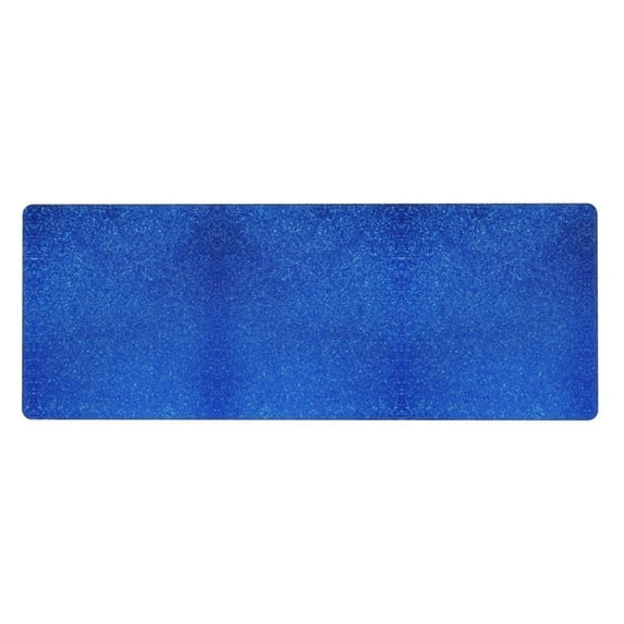 Vsdgher Blue Glitter for Mouse Pad with Stitched Edges,Desk mat for Laptop,Computer & PC, Wristing Pad for Gamer,Office & Home,12 x 31.5 in