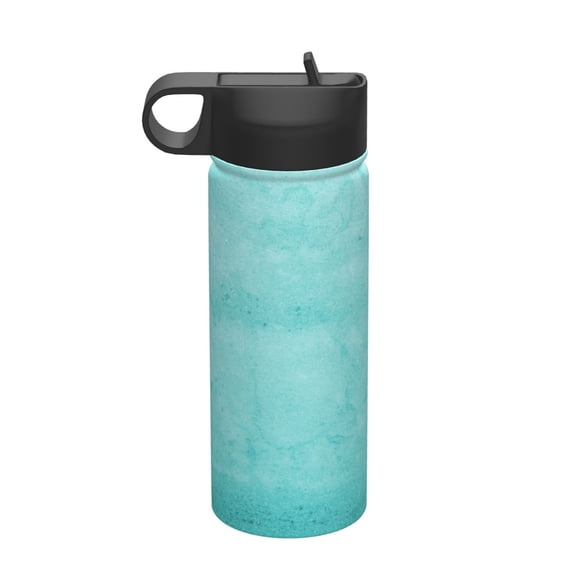 Vsdgher Blue And Turquoise for Insulated Stainless Steel Water Bottle,18oz Sports Water Bottle Stainless Steel Reusable Tumbler for Sports, Travel, and School