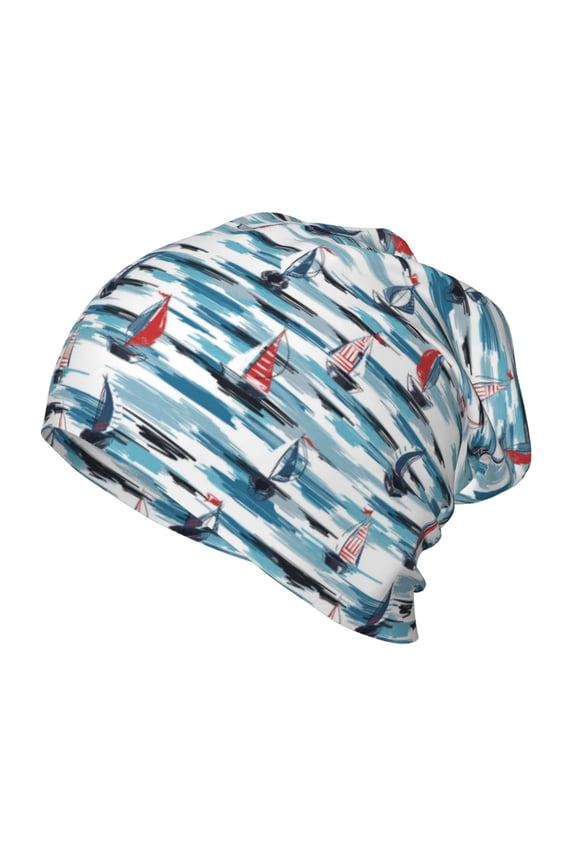 Boat In Ocean Toddler Beanie Baby Boys Girls Beanies Kids Winter Hats Children Knit Warm Caps