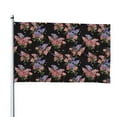 thumbnail image 1 of Vsdgher Bouquet Print Outdoor Decorative Flag 4x6ft, Suitable for outdoor decoration, can be hung indoors, on outdoor lawns, balconies, parties, 1 of 5