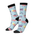 thumbnail image 1 of Vsdgher Brain Training Crew Socks for Men & Women, Breathable Casual Athletic Ankle Socks, 1 of 6