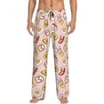 thumbnail image 1 of Vsdgher Breakfast Print Mens Pajama Pants Sleep & Lounge Pants, PJ Bottoms With elastic waistb and Pockets, 1 of 5