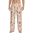 thumbnail image 1 of Vsdgher Breakfast Print Mens Pajama Pants Sleep & Lounge Pants, PJ Bottoms With elastic waistb and Pockets, 1 of 5