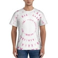 thumbnail image 1 of Vsdgher Breast Cancer Awareness (4) Print Men's Dry Fit Mesh Athletic Shirts Moisture Wicking Tennis T-Shirt Tops, 1 of 9