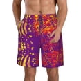 thumbnail image 1 of Vsdgher Bright Textured Animal Men's Beach Shorts, Surfing shorts, Swim trunks, Quick Dry Swim Trunks for Surfing Beach Fun -Large, 1 of 6