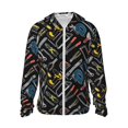 thumbnail image 1 of Vsdgher Building hand tools Print Adult Hoodie Shirts Rash Guard for Men Women,Long Sleeve Sun Protection Fishing Shirts for Athletic Running Swim-X-Large, 1 of 7