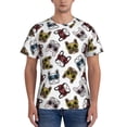 thumbnail image 1 of Vsdgher Bulldog Sunglasses Face Print Men's Dry Fit Mesh Athletic Shirts Moisture Wicking Tennis T-Shirt Tops, 1 of 9