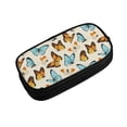 thumbnail image 1 of Vsdgher Butterflies Print Large Capacity Pencil Case Pouch with Zipper, Portable Aesthetic Big Capacity Pencil Cases Pen Office Travel Stationery Bag, 1 of 8
