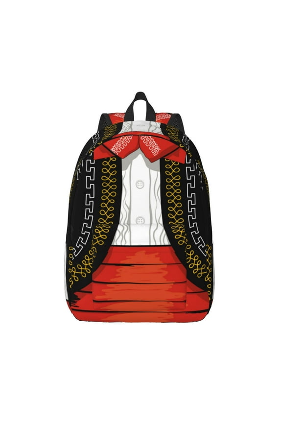 CHARRO SUIT Print Canvas Backpack Travel Rucksack Unisex Knapsack 15.7/17.7Inch Laptop Backpack for Work,College -Small