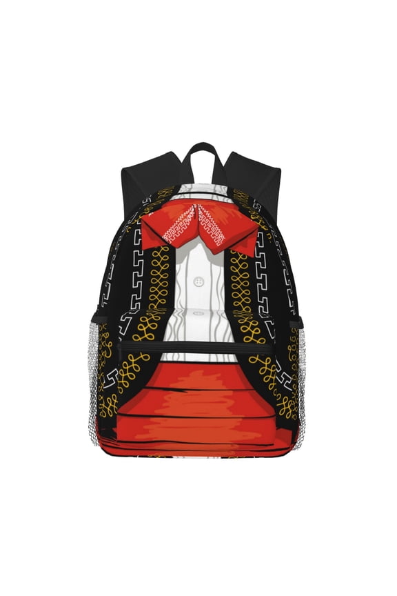 CHARRO SUIT Unisex Large Capacity Bookbag, Schoolbag, Casual Daypack for High School, College, Teens, Travel, Work