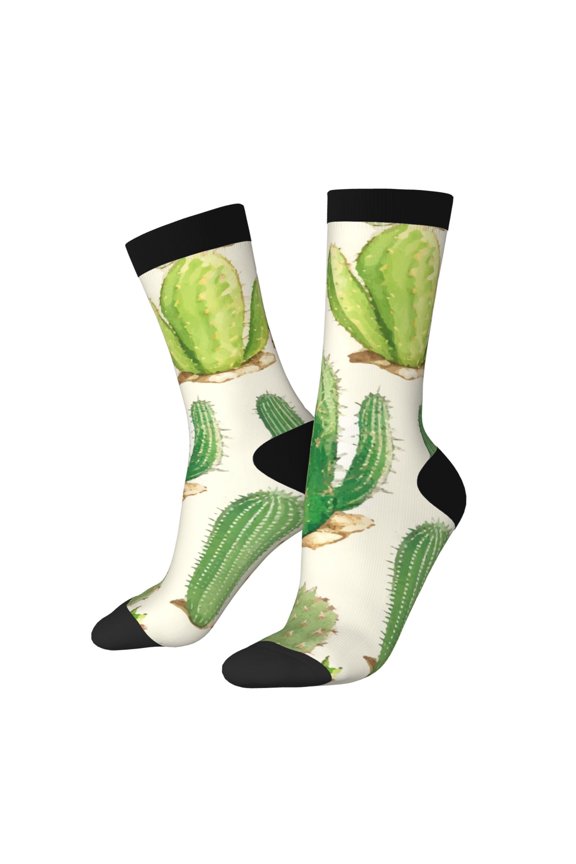 Cactus And Succulent Crew Socks for Men & Women, Breathable Casual Athletic Ankle Socks