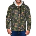 thumbnail image 1 of Vsdgher Camouflage Skulls Mens Hoodies Zip Hoodie, Hoodies for Men, Zip-up Hooded Sweatshirt-Medium, 1 of 5